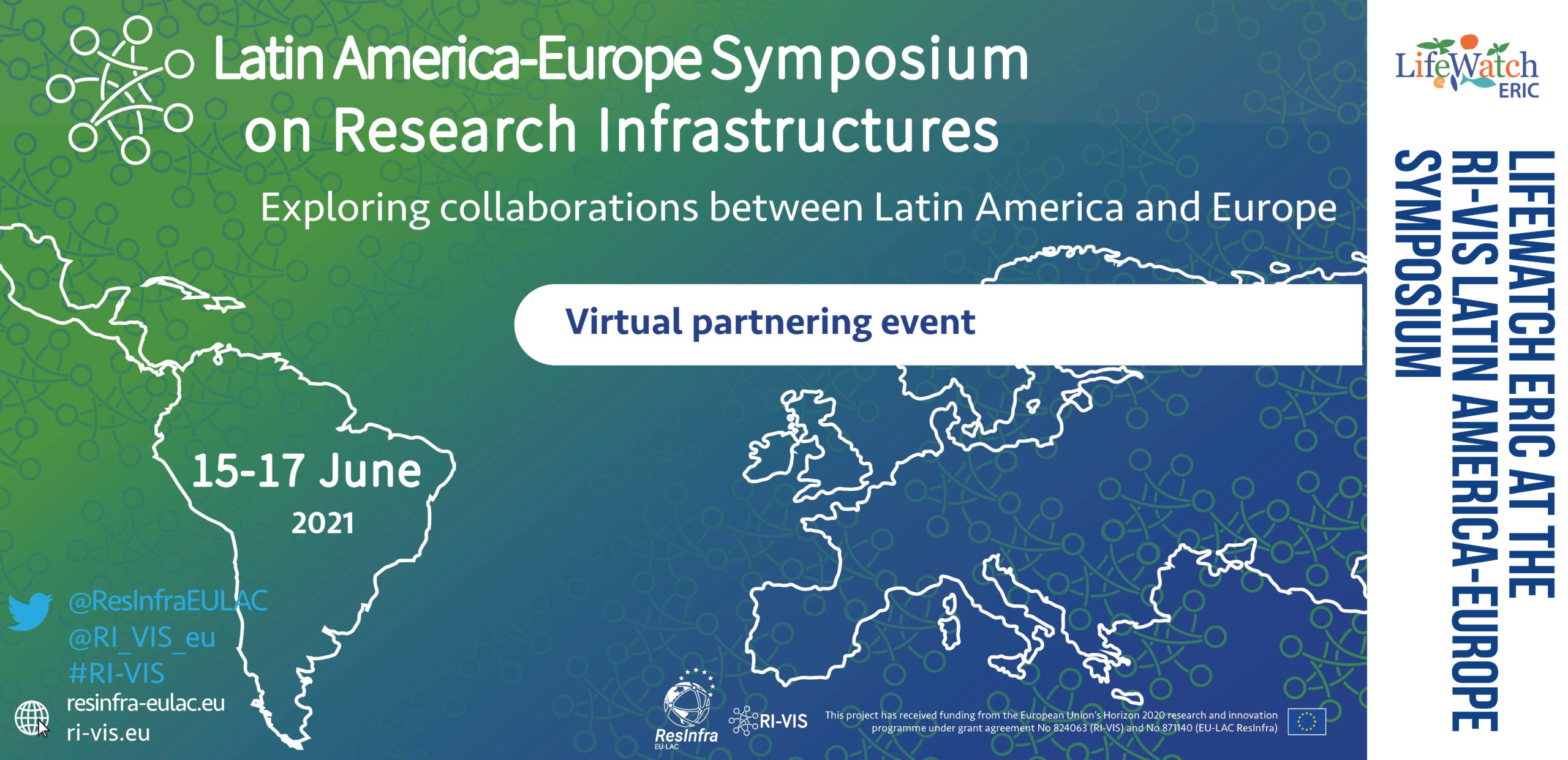 Official banner of the RI-VIS Latin America Symposium for Research Infrastructures